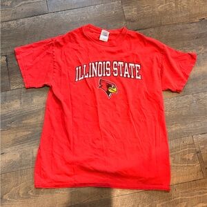 Gildan Red Illinois State T-Shirt